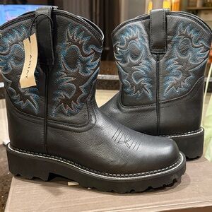 Ariat Black Deertan Women's Fatbaby Boots